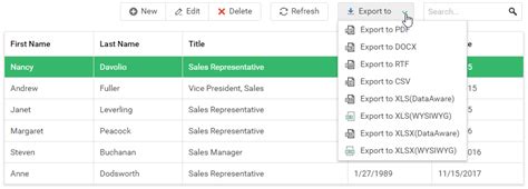 aspxgridview toolbar.